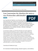 Los Convenios de Ginebra y el DIH