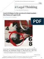 Law & Critique_ In the service of a total market_ the Future of Legal Craft