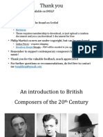 Lecture Recital 20th Century British Composers