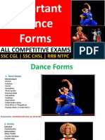 Important Dance Forms ALL COMPETITIVE EXAMS