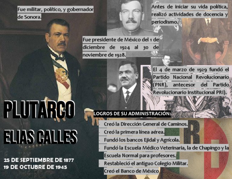 Infografia de Plutarco Elias Calles PDF