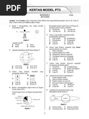 Jawapan Buku Modul Aktiviti Pintar Bestari Geografi Tingkatan 3  malaykuri