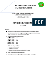 Usm Stis 2011 Soal Pengetahuan Umum Idrusefendy 1