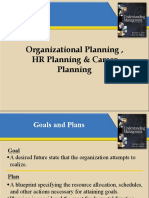 Organizational Planning, HR Planning & Career Planning