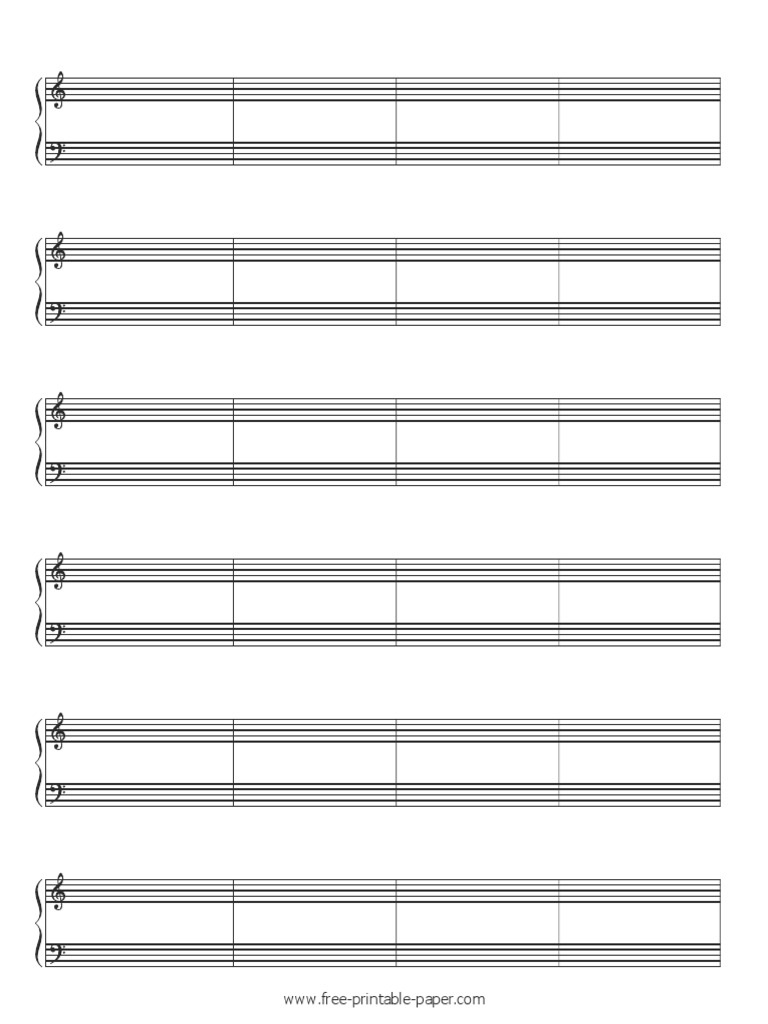 Music Bar Sheet Templates | PDF