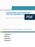 Ekstraksi - Isolasi Alkaloid