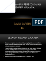 Power Point Perkembangan Perekonomian Di Negara Malaysia (Bavili Safitri 4A)