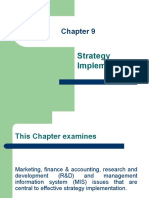 Chapter9 (Strategy Implementation)