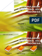 Formularium Sediaan Obat Herbal Asli Indonesia EBOOK PDF