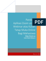 Tutorial Zoom Bagi Mahasiswa PDF