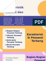 Karakteristik Pesawat