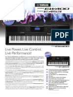 Yamaha PSR E453 Ew400 Specs Comparison PDF