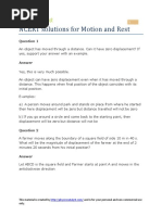 NCERT Solutions Class9 Motion-And-Rest PDF