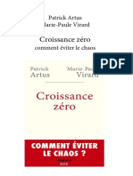Patrick Artus, Marie-Paule Virard - Croissance Zéro-Fayard (2015)