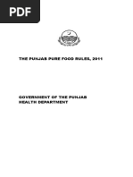 The Punjab Pure Food Rules, 2011