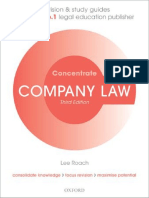 Lee Roach - Company Law Concentrate - Law Revision and Study Guide (2014, Oxford University Press) PDF