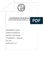 2018-1 Psicolingüística II UBA PDF