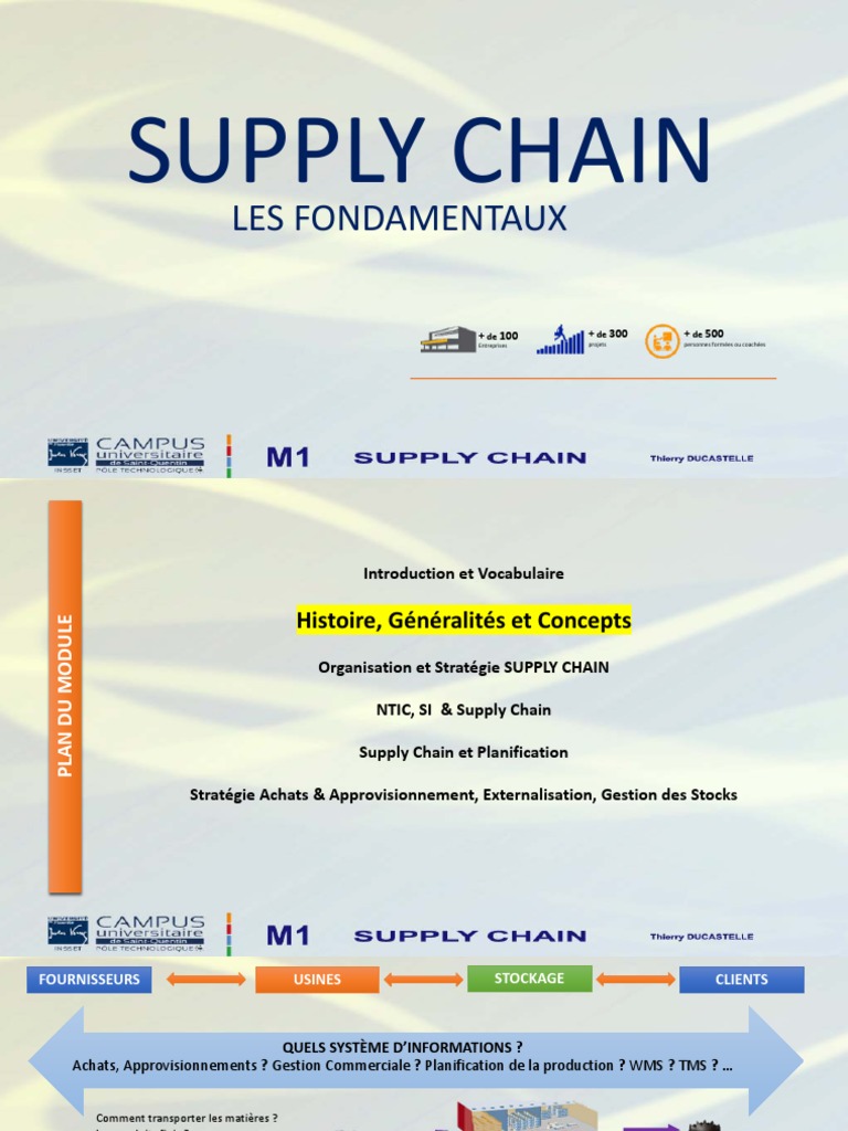 Optimisation et Stratégies en Supply Chain | PDF | Logistique ...