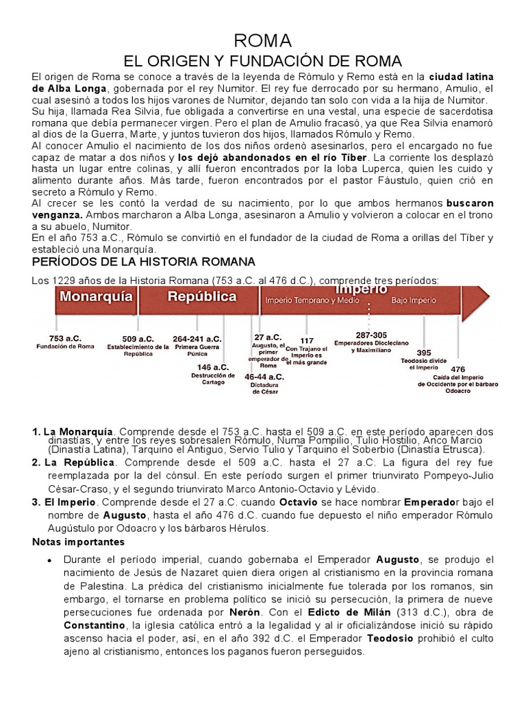 Hojas De Trabajo Sobre La Caída De Roma En Formato Pdf Las Causas De