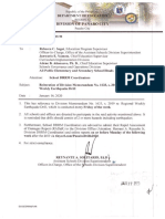 DM #0057 S, 2020 - Reiteration of DM #1633 S, 2019 Re Regional Weekly Earthquake Drill PDF