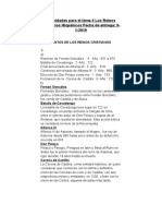 Actividades para El Tema 4 Los Reinos Cristianos Hispánicos