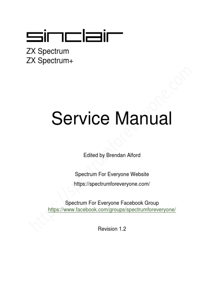 ZX Spectrum Service Manual | PDF | Random Access Memory