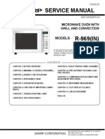 Sharp R-969 Microwave Oven Service Manual