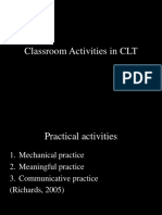 Materi Perkuliahan TEFL Methodology-Classroom Activities in CLT
