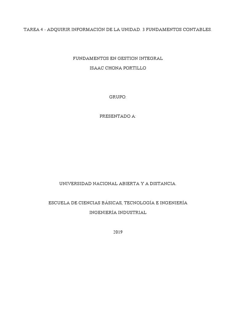 TAREA 4 Contabilidad | PDF | Estado de resultados | Contabilidad