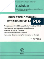 Leninizm Proleter Devrimin Stratejisi Ve Taktiği 7. Defter İnter Yayınları