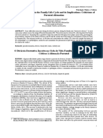 O Divórcio Destrutivo Inscrito No Ciclo de Vida Familiar e Suas Implicações Críticas À Alienação Parental