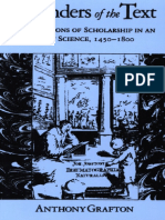 Anthony Grafton - Defenders of The Text - The Traditions of Scholarship in An Age of Science, 1450-1800-Harvard University Press (1991) PDF