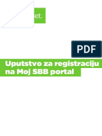 Uputstvo Za Registraciju Na Moj SBB Portal - PDF PDF