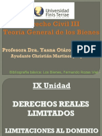 Teoria General de los Bienes, parte VIII, Limitaciones al Dominio