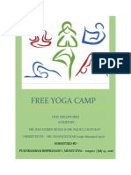 Project On Yoga Camp