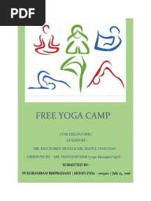 Project On Yoga Camp