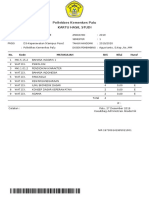 Kartu Hasil Studi 27 Desember 2019