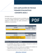 COMUNICADO AMPLIACIÓN DE FECHAS 2020-2-1