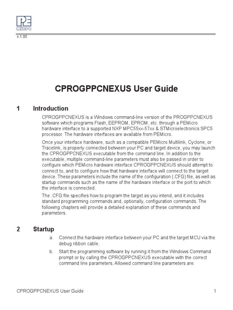 CPROGPPCNEXUS Programming Guide | PDF | Command Line Interface ...