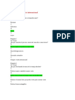 Evaluación comercio internacional