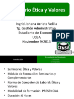 Seminario de Ética y Valores