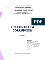 Trabajo Ley Contra La Corrupcion