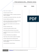 Find Someone Who Passive Voice PDF