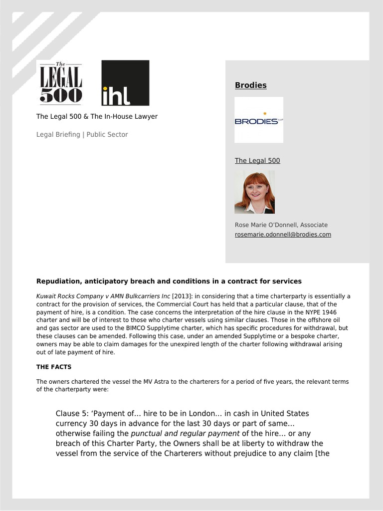 repudiation-anticipatory-breach-and-conditions-in-a-contract-for
