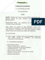Corrigé Sujet D'ordre Général (SOG) 2009 PDF