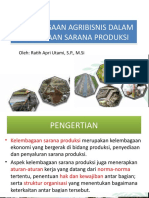 Kelembagaan Sarana Produksi dalam Mendukung Ketahanan Pangan