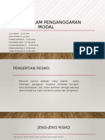 Risiko Dalam Penganggaran Modal + 3jurnal