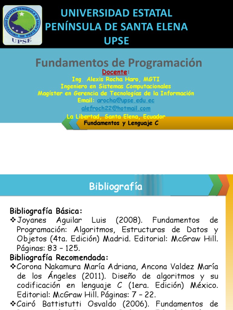 Fundamentos de Programación en C | PDF | Programa de computadora ...