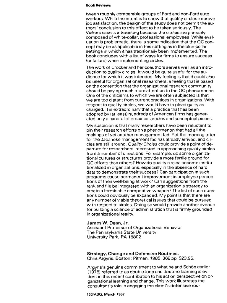 Understanding Defensive Routines | PDF | Learning | Cognition