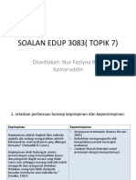 Soalan Edup 3083 (Topik 7)